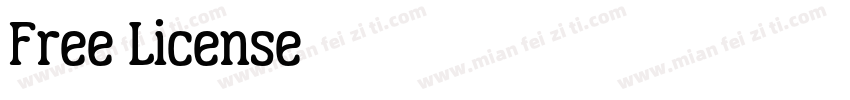 Free License字体字体转换